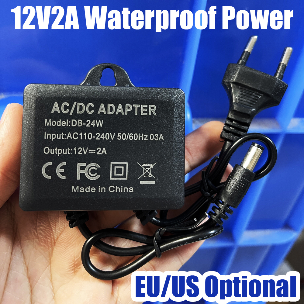 Outdoor Lighting Socket - 12V2A Waterproof IP66 For camera Power