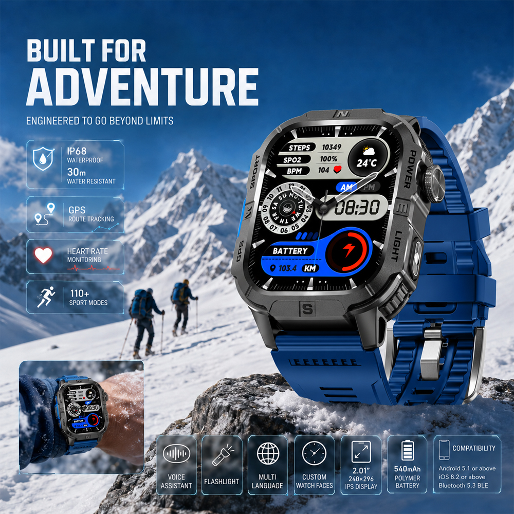 Outdoor Lighting Ip Rating - 2026 New IP68 Waterproof Smart Watch