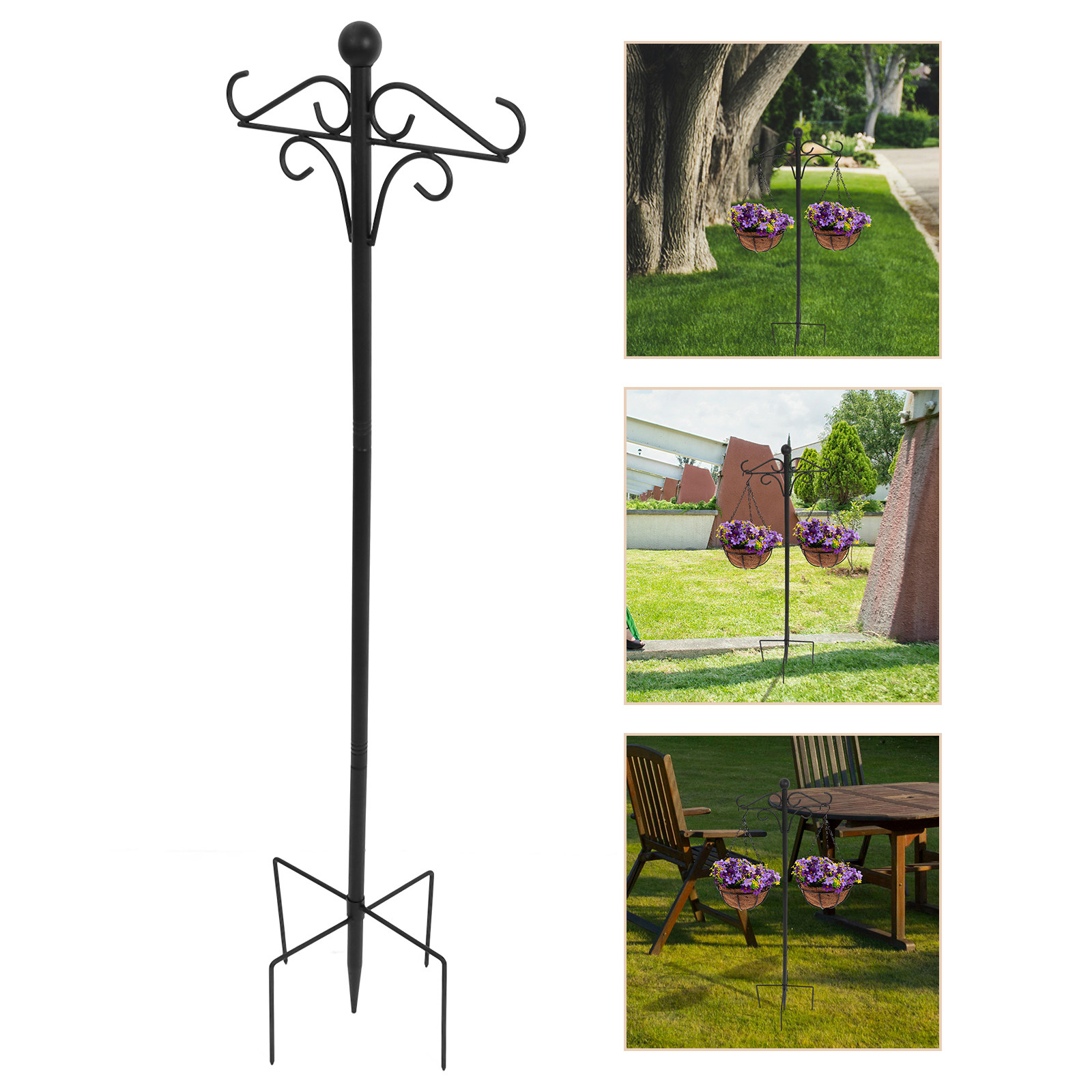 Outdoor Lighting Pole - Outdoor Shepherds Hook Iron Garden Hook