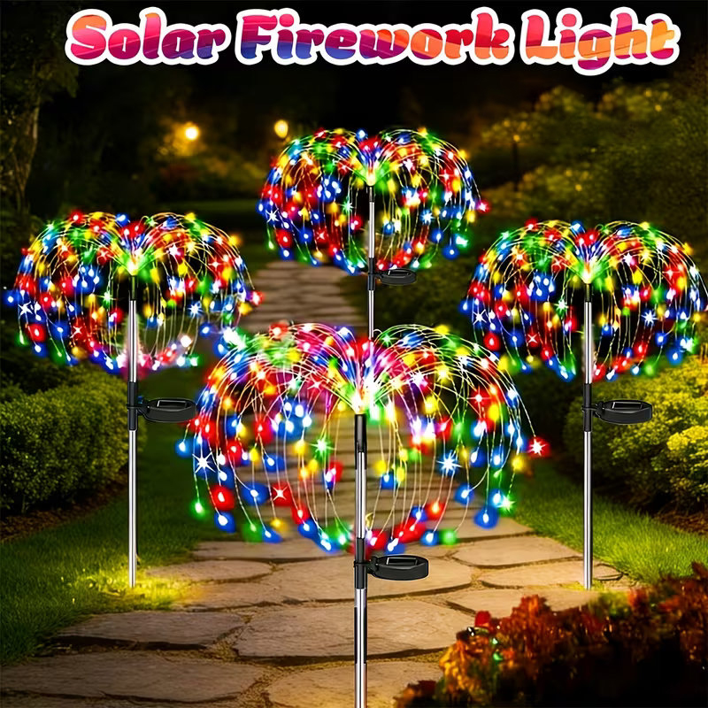 Landscape Spike Light - 1/4pcs Waterproof Solar Firework Lights Sparkles