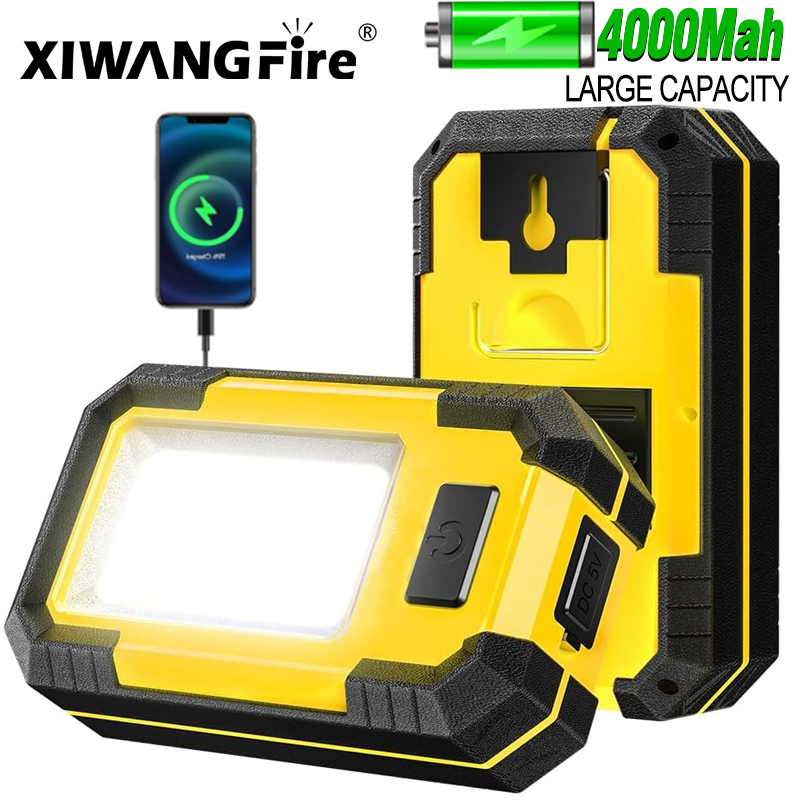Outdoor Lighting Bollards - 4000MaH Rechargeable Work Light 30W Super