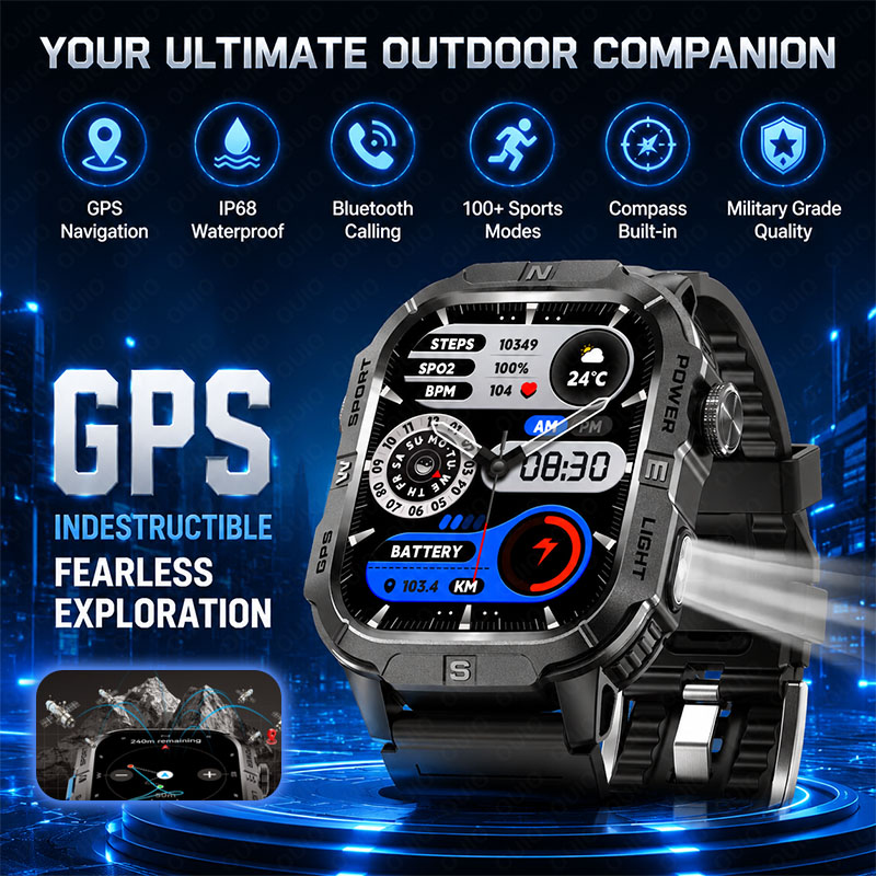 Outdoor Lighting Ip Rating - Outdoor GPS Smart Watch Compass 3ATM