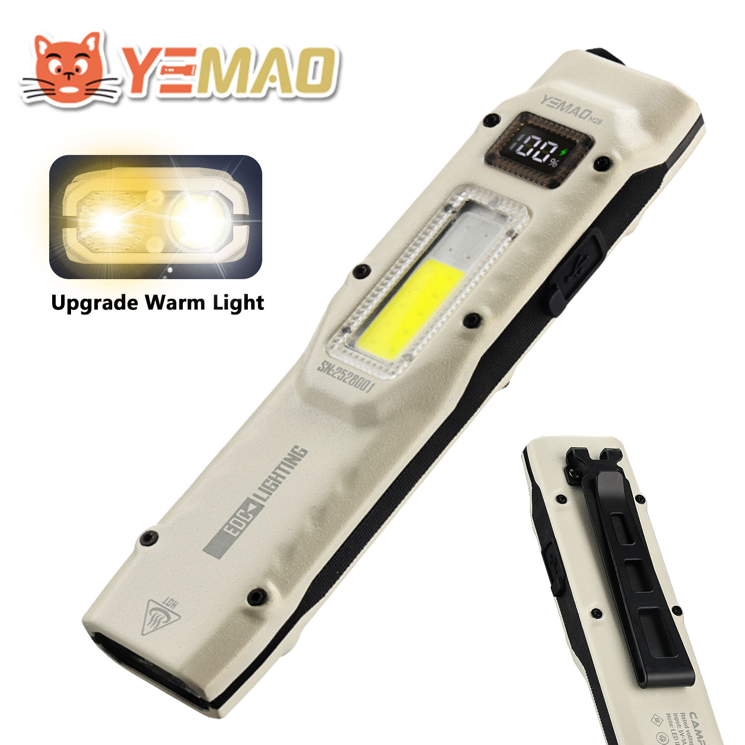 Outdoor Lighting B&Q - YEMAO M28 Super Bright EDC Flashight