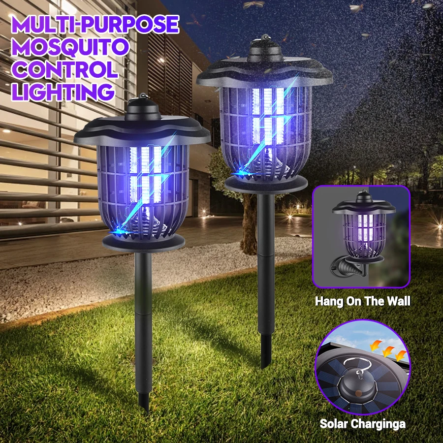 Landscape Spike Light - 2-in-1 1200mAh LED Solar Light Bug