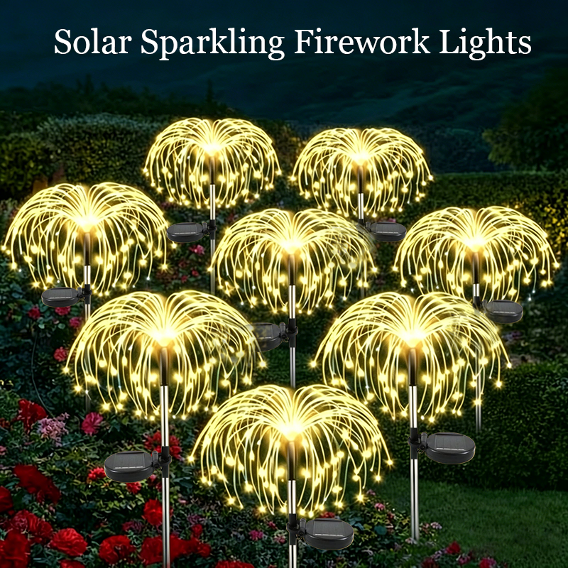 Landscape Spike Light - Landscape Fairy Light Solar Firework Lights