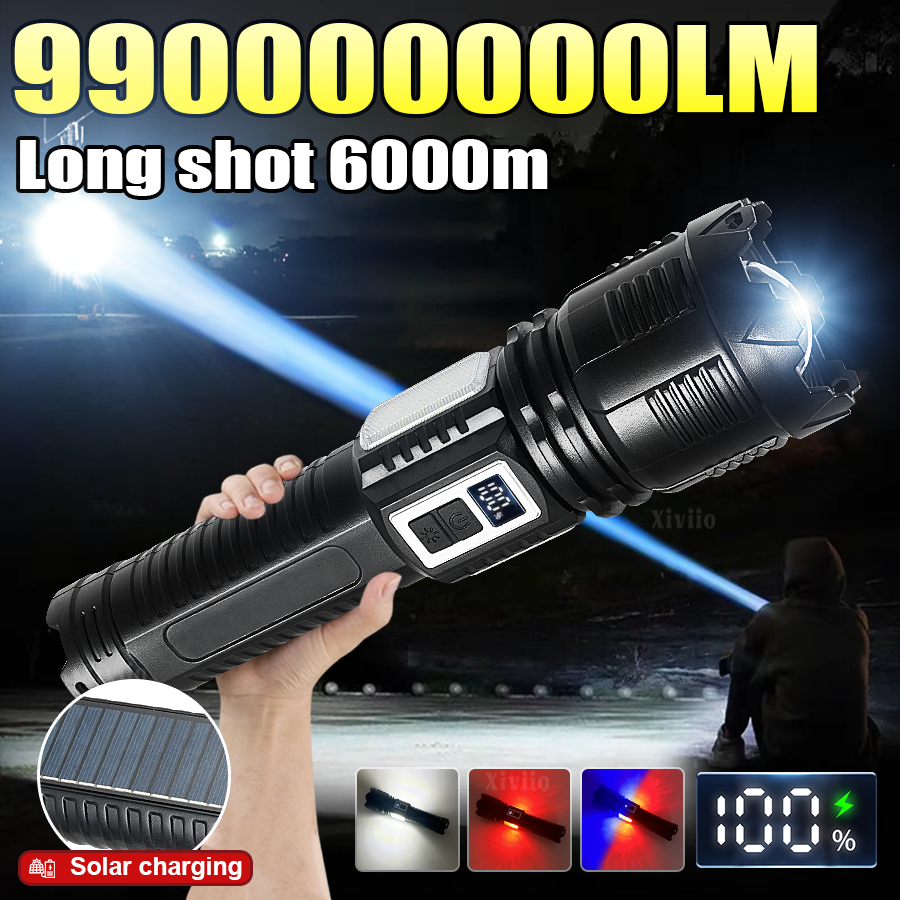 Fire Torch Solar - NEW 990000000LM Powerful LED Solar Flashlight