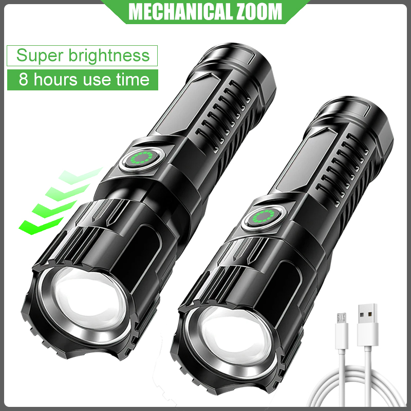 Outdoor Lighting Pole - Portable Strong Light Flashlight Built-in Battery