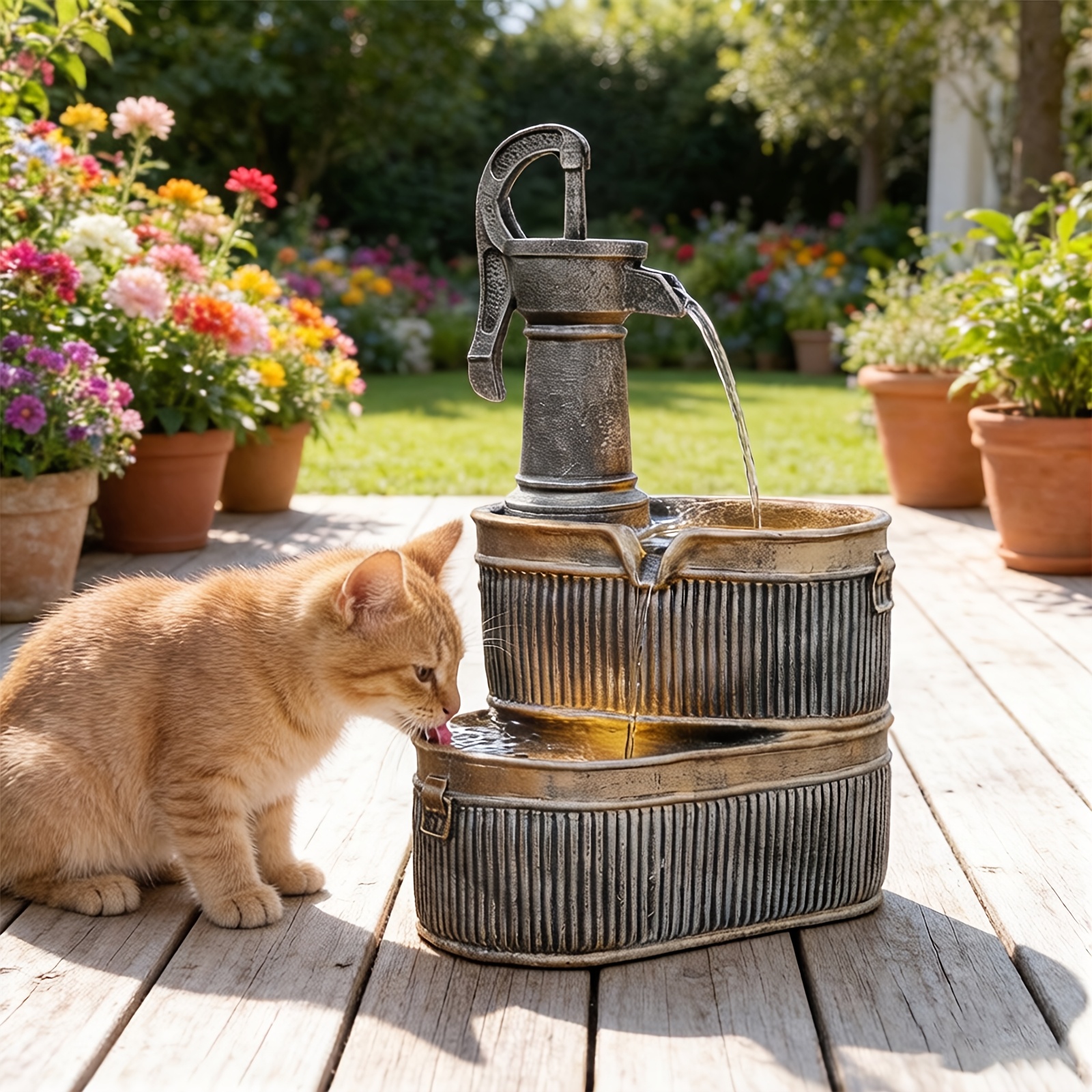 Outdoor Rustic 2-Tier Barrel W - Outdoor Lighting Bronze incelemesi ve fiyatı