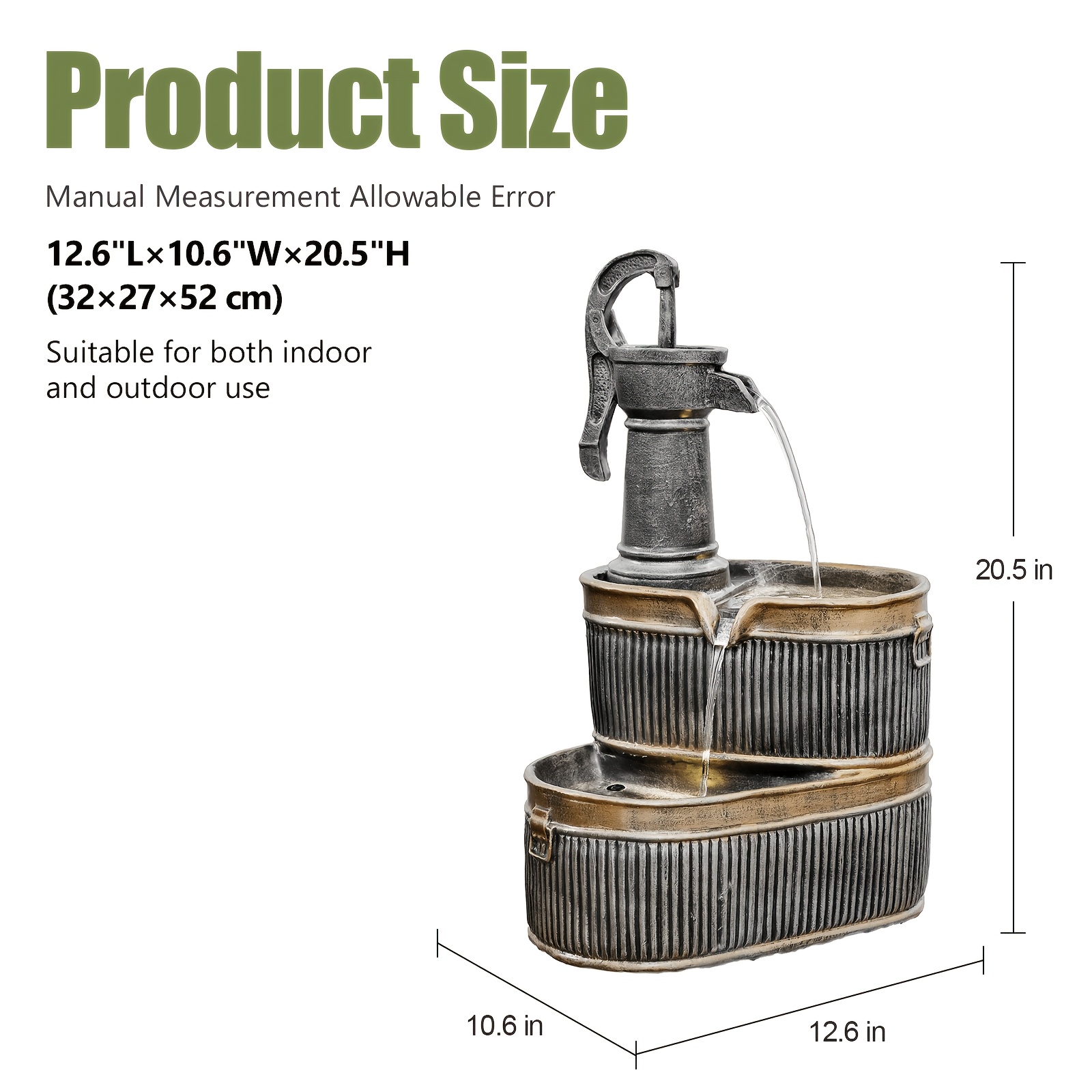 Outdoor Rustic 2-Tier Barrel W - Outdoor Lighting Bronze incelemesi ve fiyatı