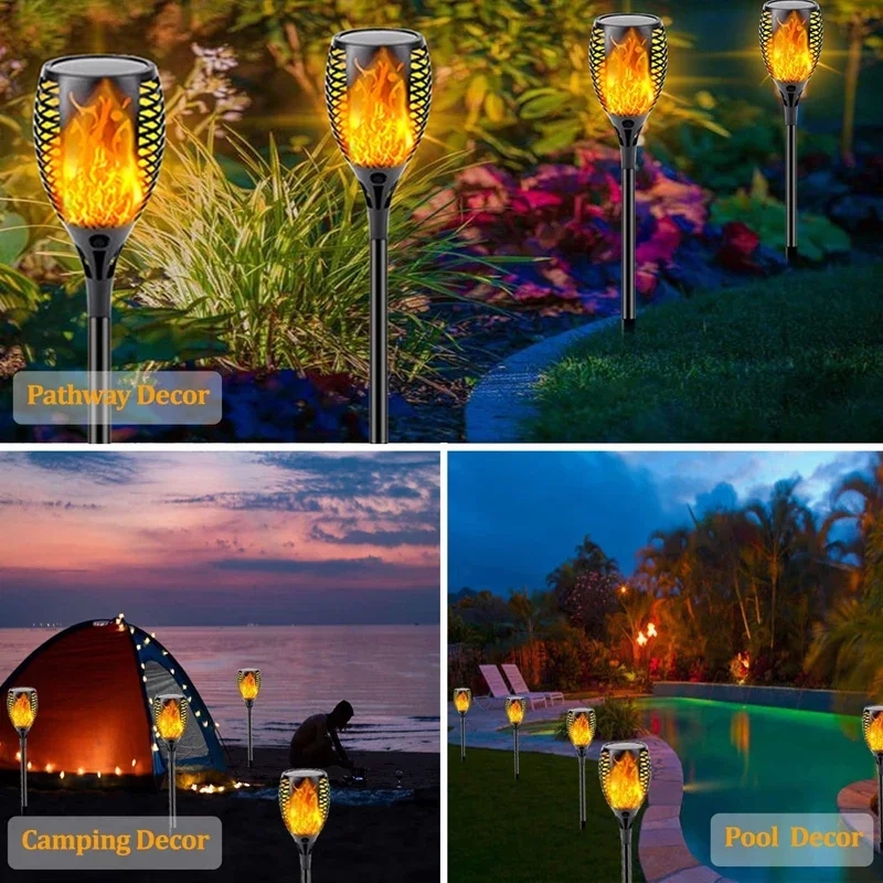 96 LED Outdoor Solar Torch Lig - Fire Torch Solar incelemesi ve fiyatı