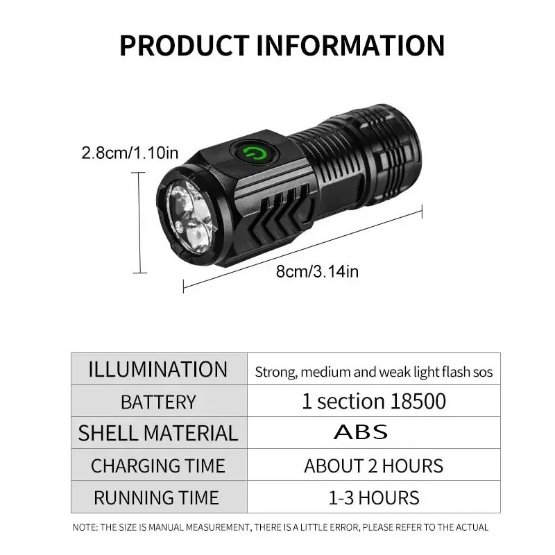 Mini 3 LED Flashlight With Pen - Outdoor Lighting Lowes incelemesi ve fiyatı