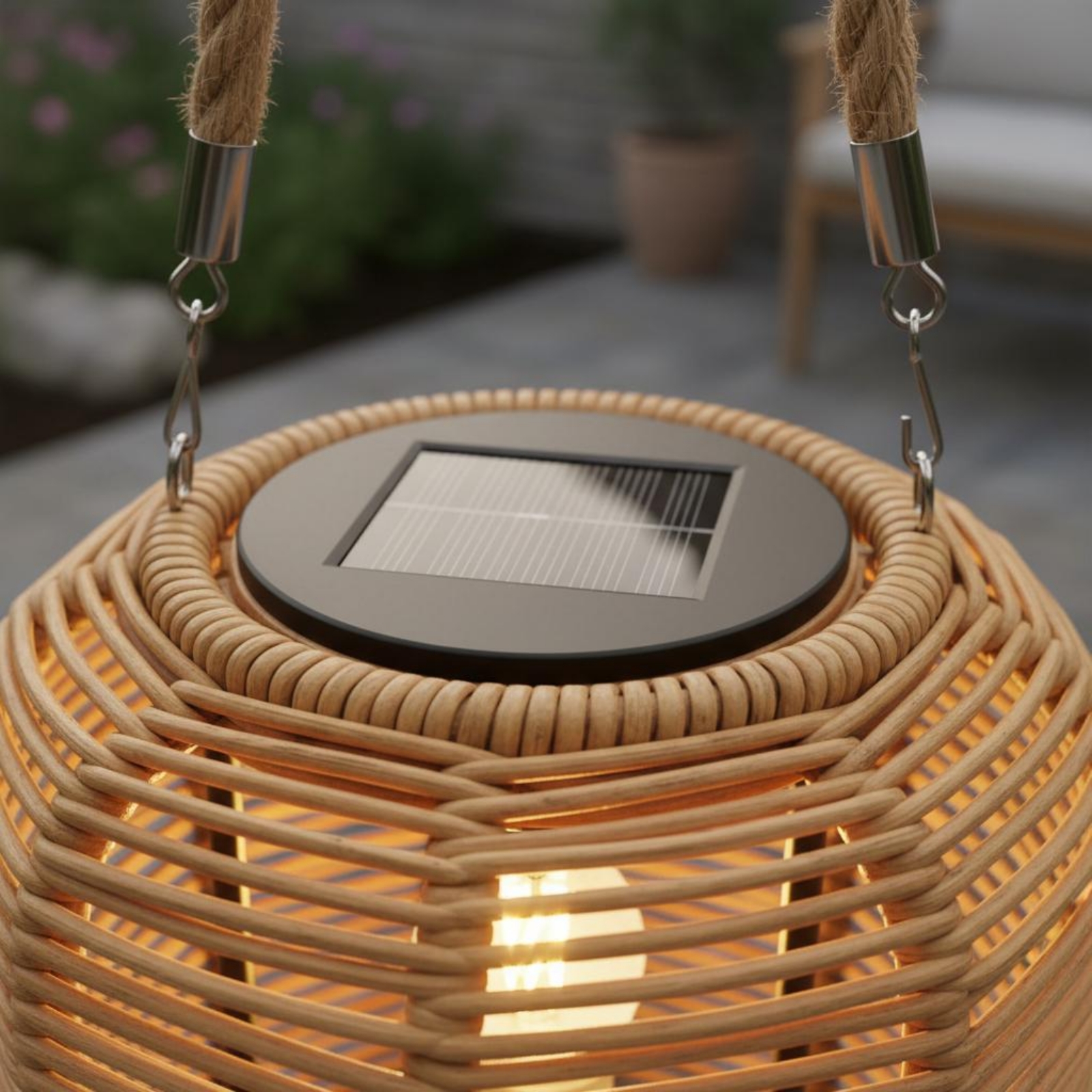 Handwoven Solar Lantern Braide - Outdoor Lighting And Decor incelemesi ve fiyatı