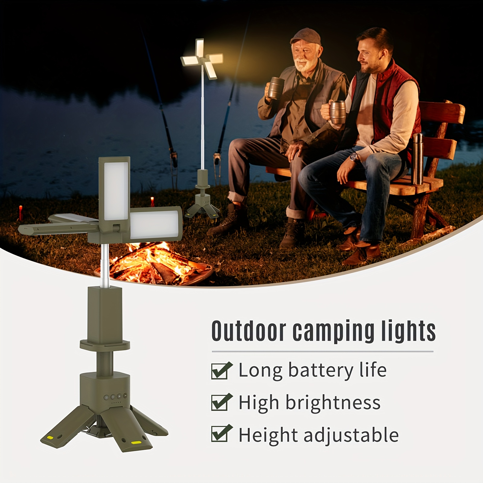 Camping Lantern, 14000mAh Rech - Outdoor Lighting No Wiring incelemesi ve fiyatı