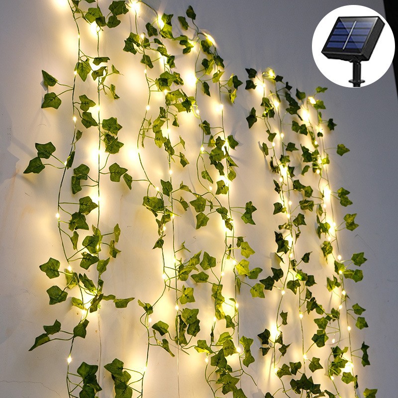Maple Leaf Green Rattan Copper - Outdoor Lighting No Wiring incelemesi ve fiyatı