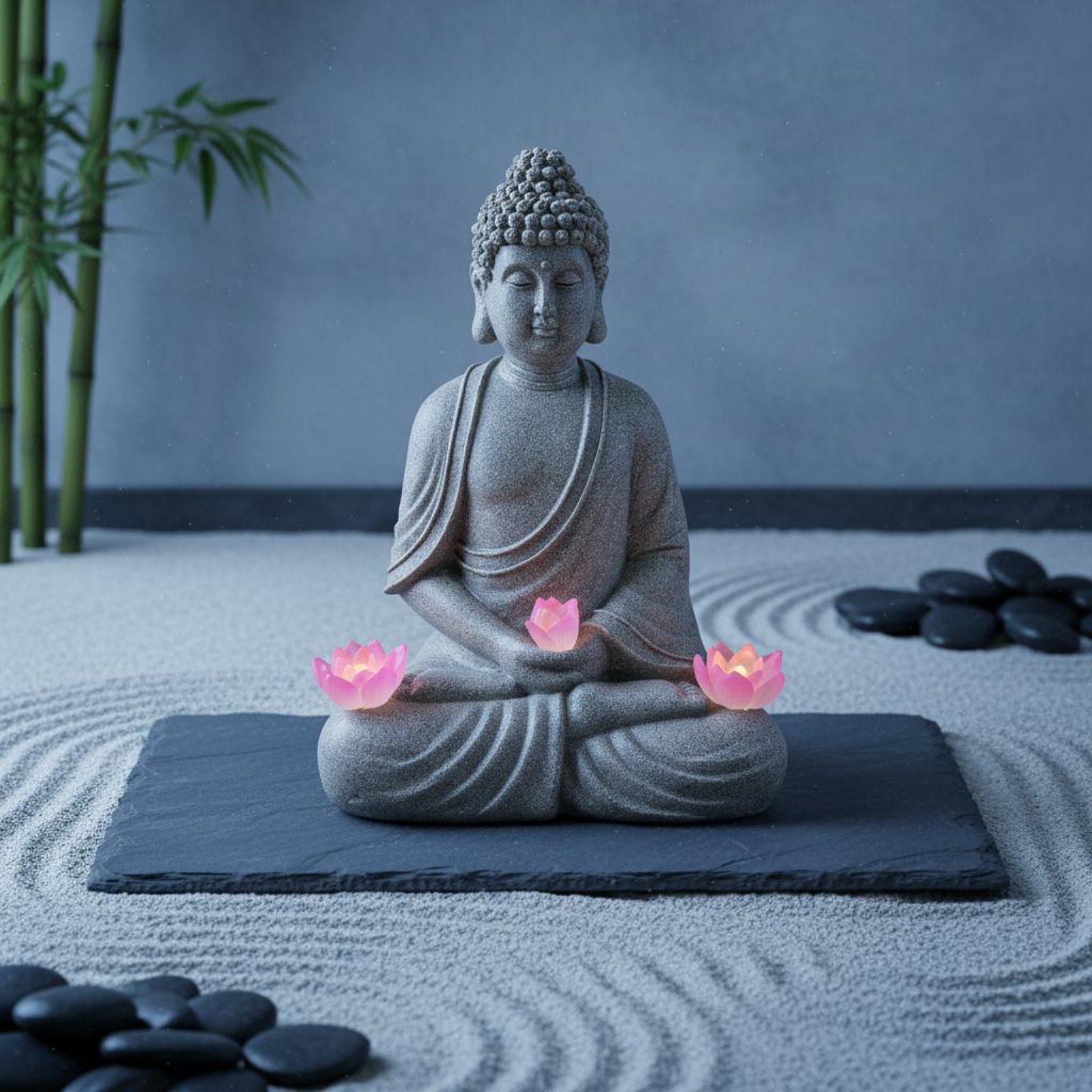 Solar Buddha Statue Outdoor Sa - Outdoor Lighting Patio incelemesi ve fiyatı