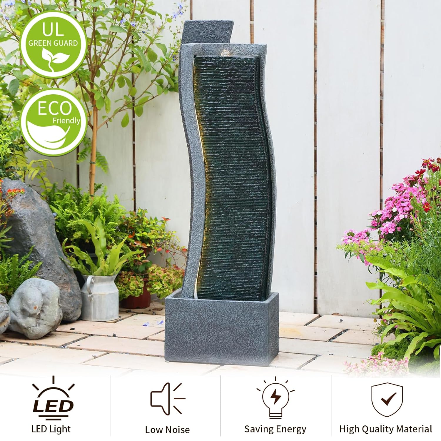 43H Modern Outdoor Water Fount - Outdoor Lighting Gazebo incelemesi ve fiyatı