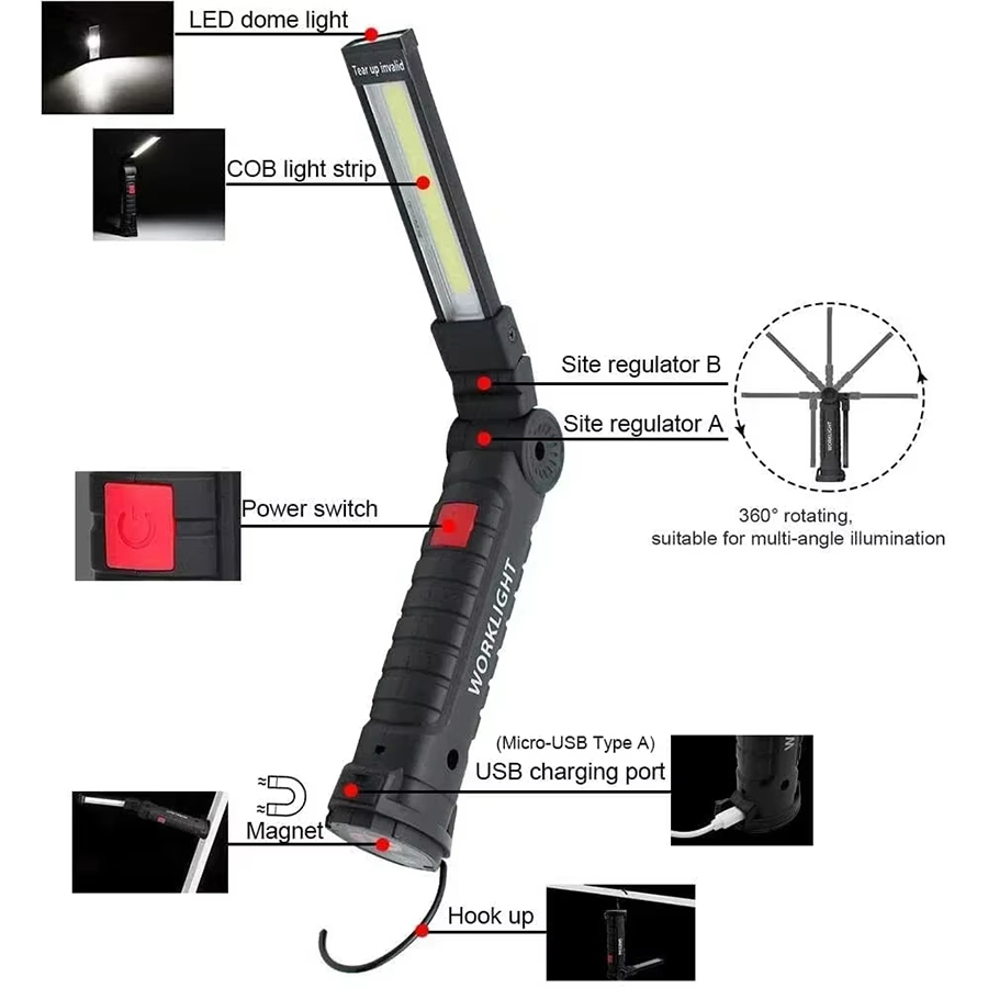 Portable LED Flashlight with M - Outdoor Lighting Lowes incelemesi ve fiyatı