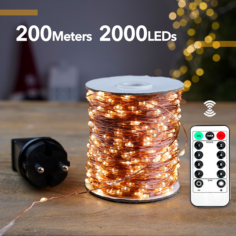 160M 1600LEDs Copper Wire Wate - Outdoor Lighting No Wiring incelemesi ve fiyatı