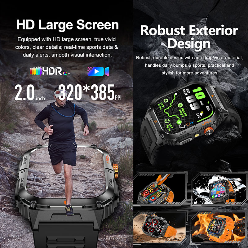 Military Smartwatch Outdoor Sp - Outdoor Lighting Ip Rating incelemesi ve fiyatı