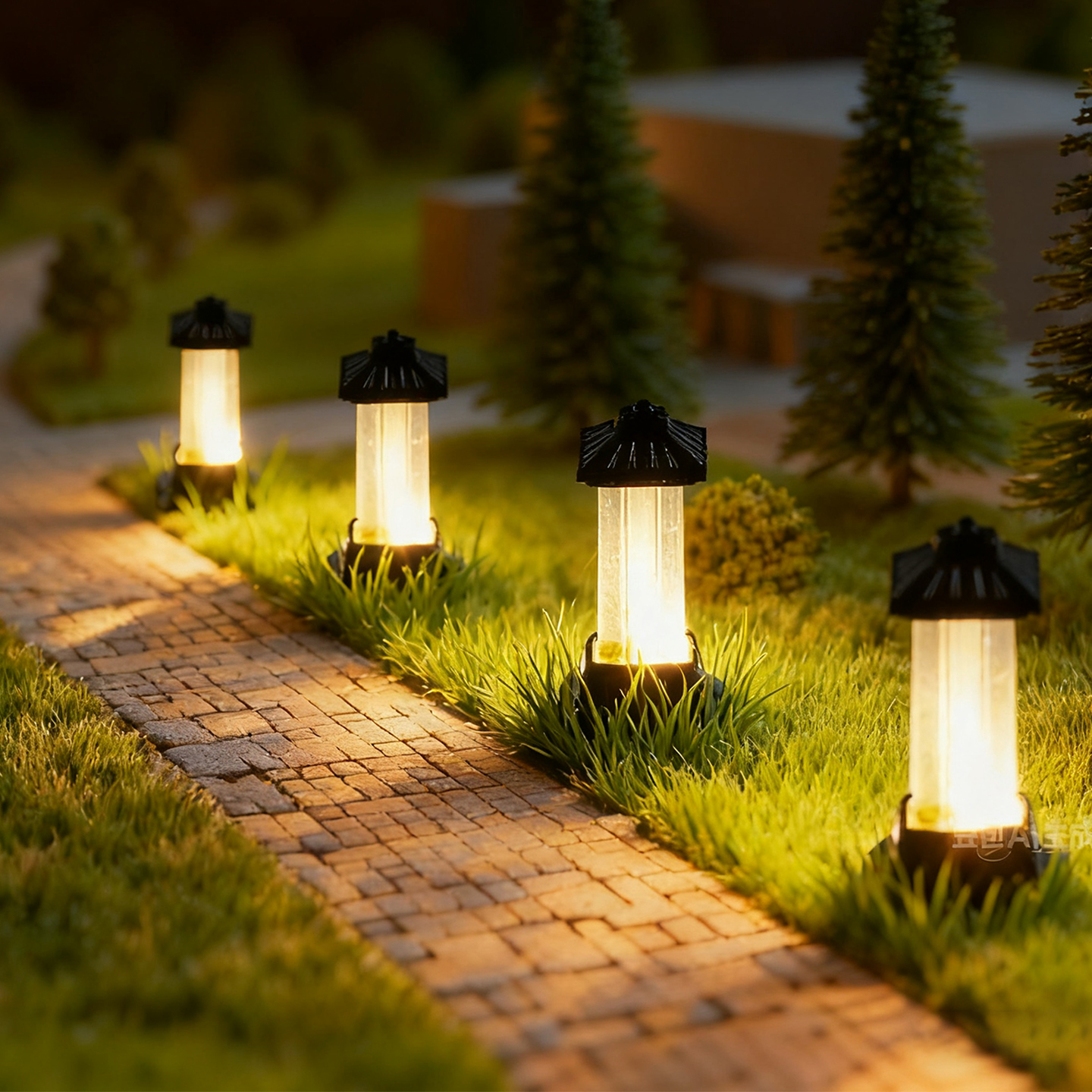 6PCS Miniature Grass Lawn Lamp - Landscape Spike Light incelemesi ve fiyatı