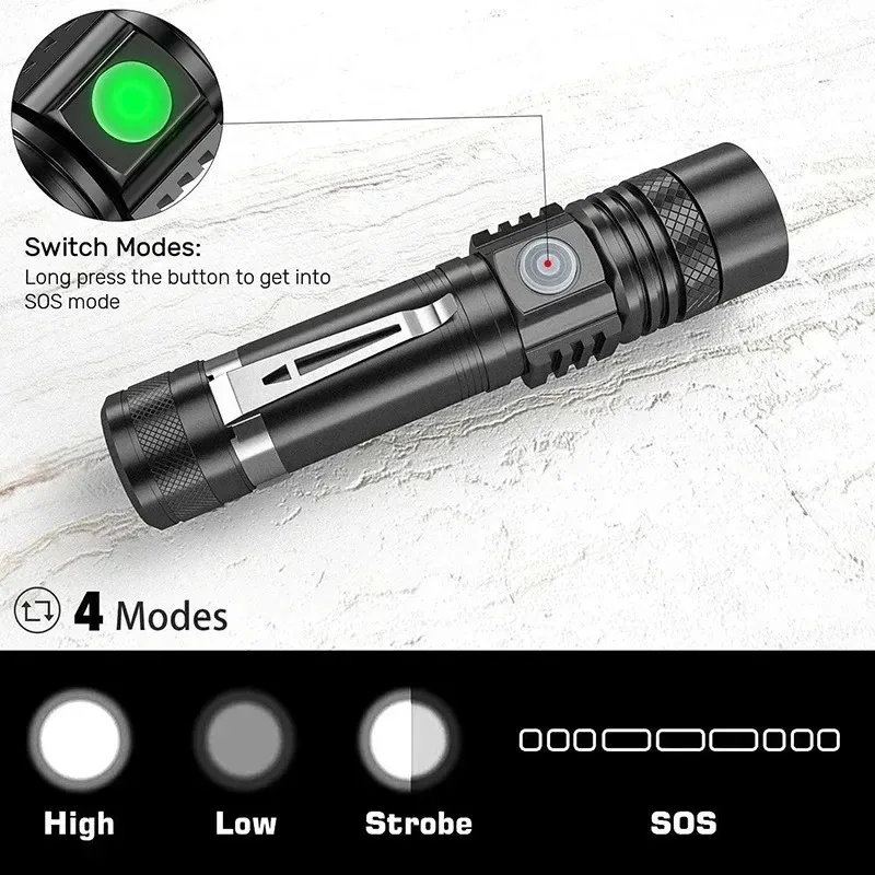 Rechargeable T6 Handheld Flash - Outdoor Lighting B&Q incelemesi ve fiyatı