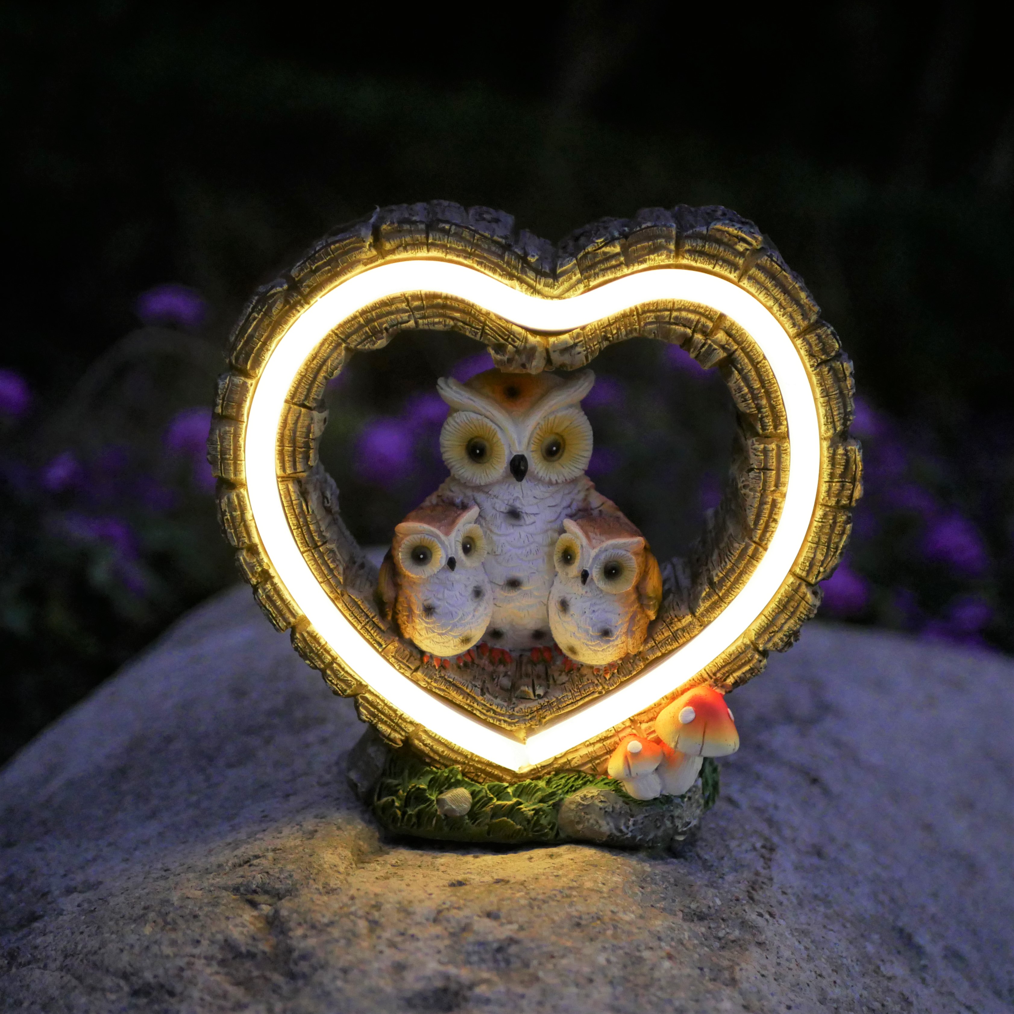 1Pc Solar-Powered Light, Heart - Outdoor Lighting Patio incelemesi ve fiyatı