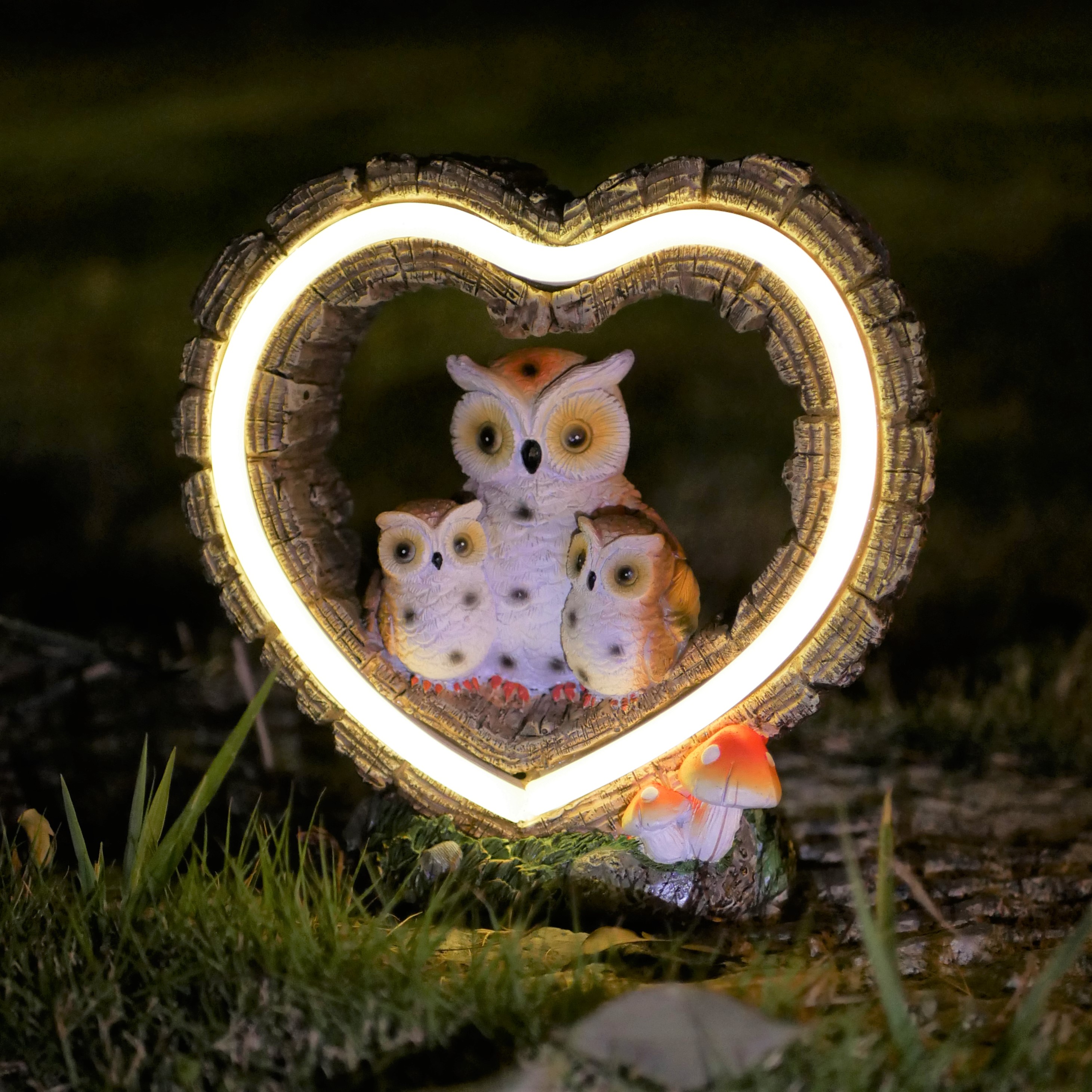1Pc Solar-Powered Light, Heart - Outdoor Lighting Patio incelemesi ve fiyatı