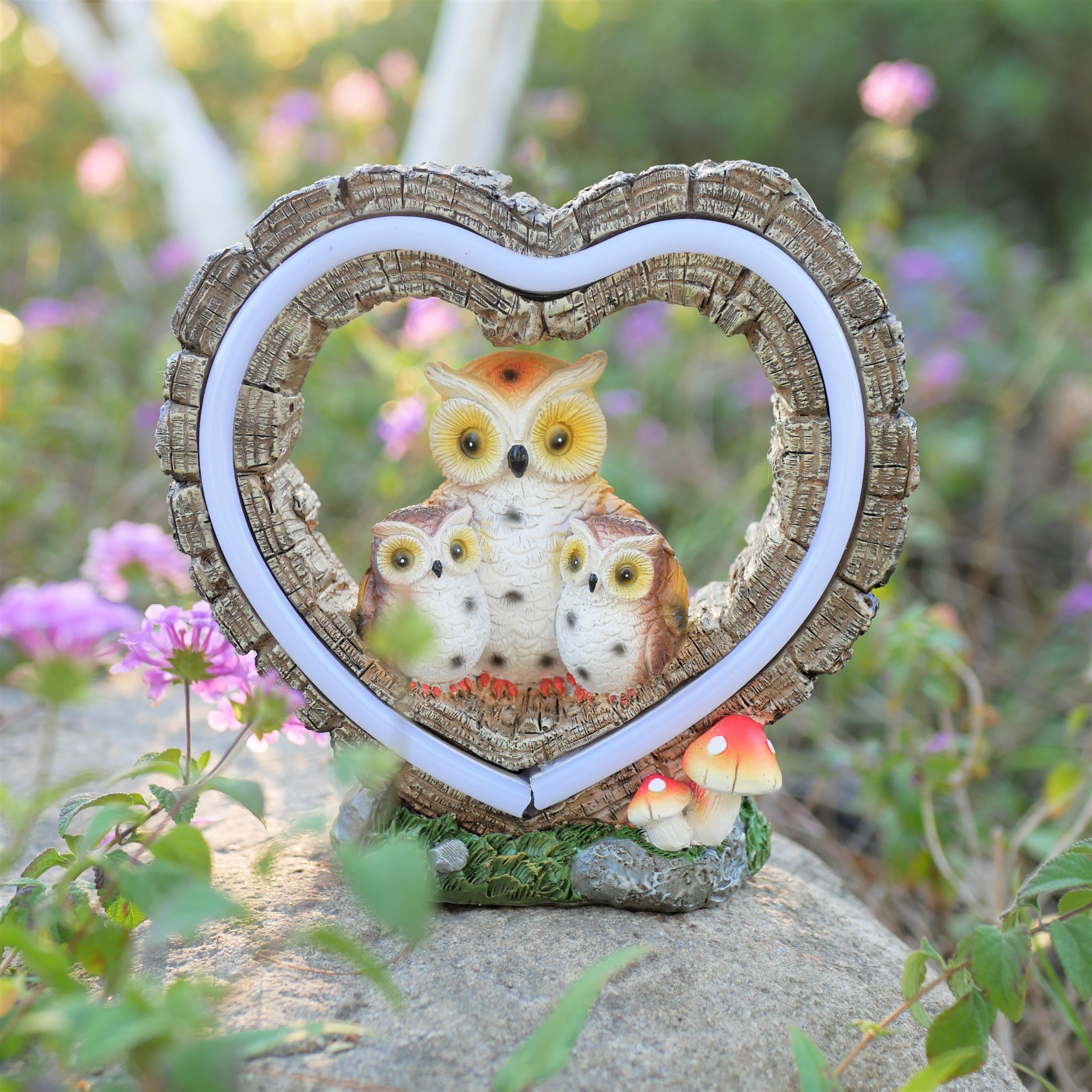 1Pc Solar-Powered Light, Heart - Outdoor Lighting Patio incelemesi ve fiyatı