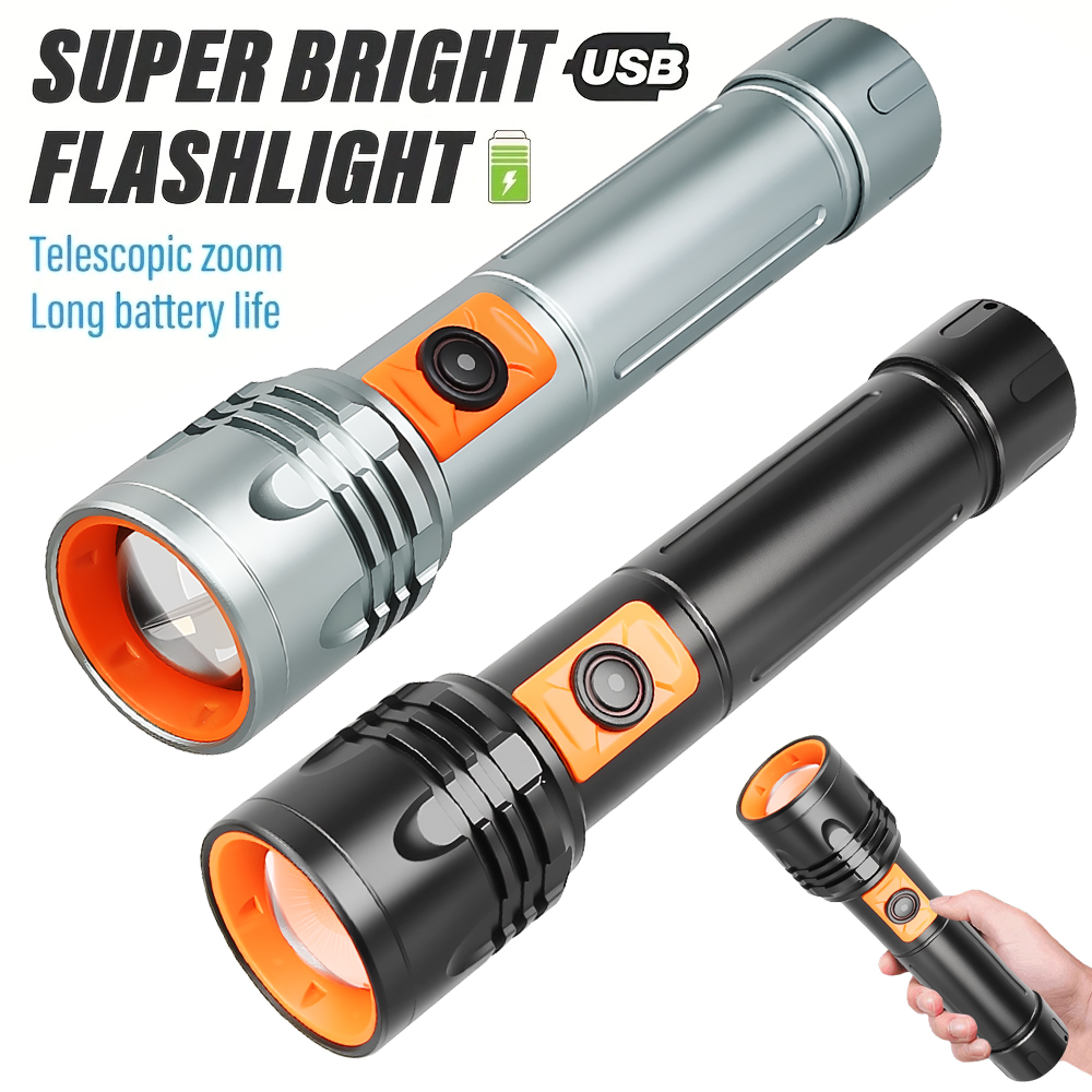 High Power LED Flashlight USB  - Outdoor Lighting Lowes incelemesi ve fiyatı