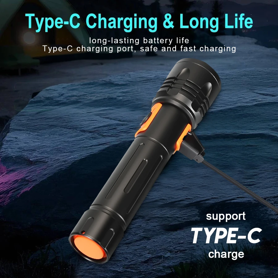 High Power LED Flashlight USB  - Outdoor Lighting Lowes incelemesi ve fiyatı