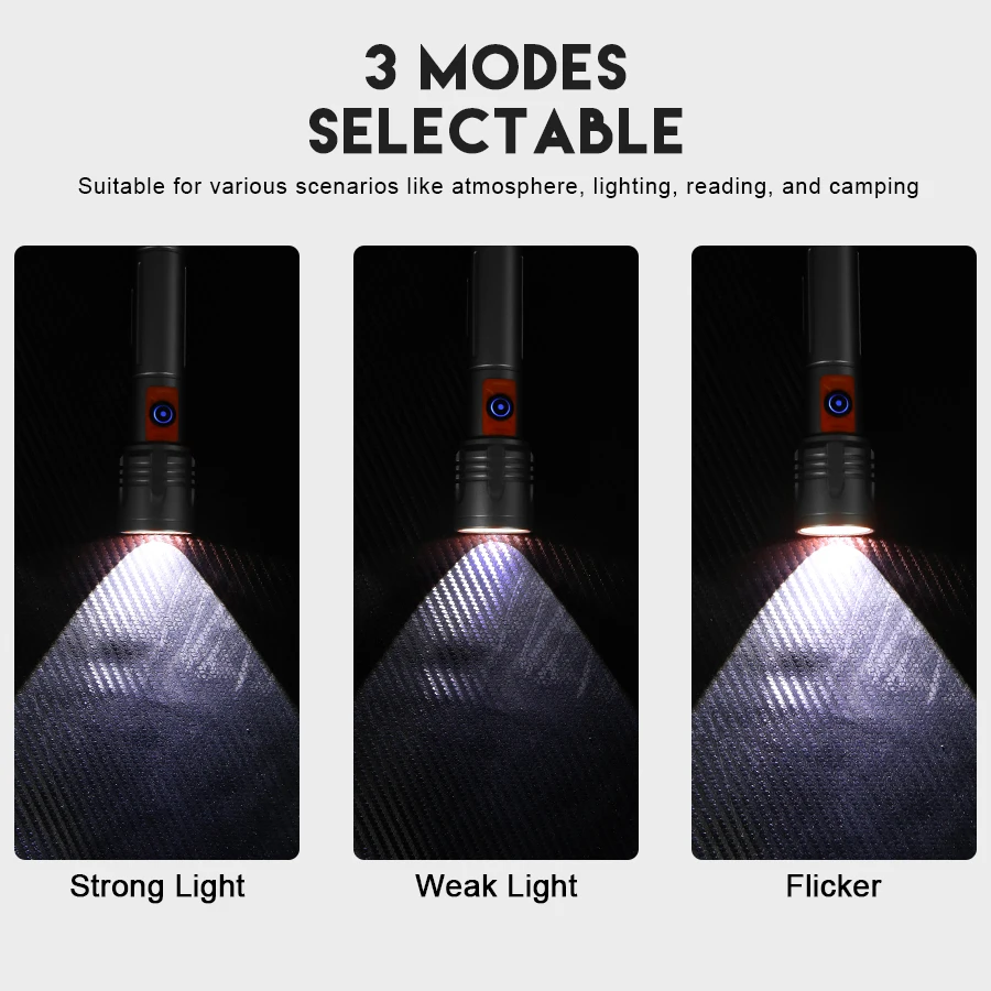 High Power LED Flashlight USB  - Outdoor Lighting Lowes incelemesi ve fiyatı