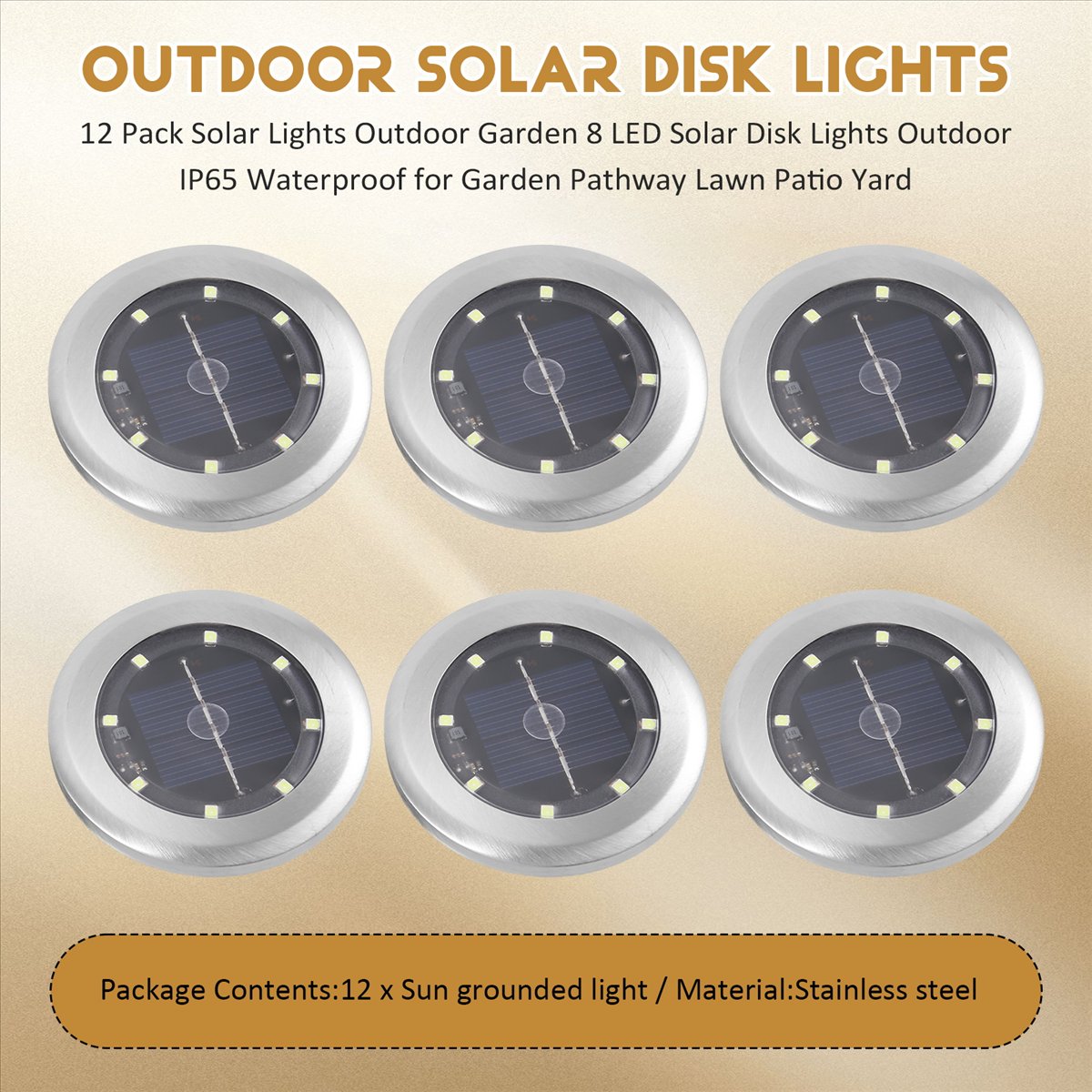 *A14E 12 Pack Solar Lights Out - Outdoor Lighting Gazebo incelemesi ve fiyatı