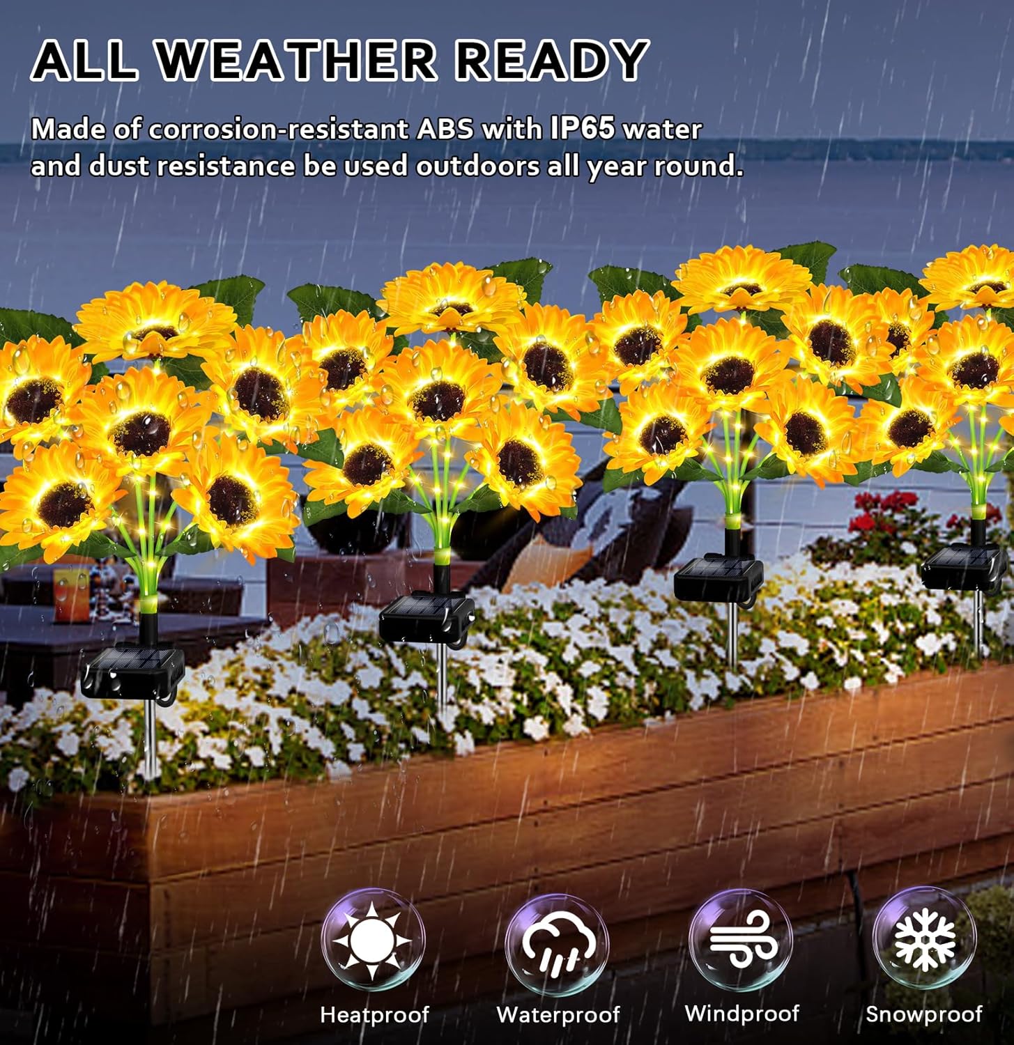 Solar Sunflower Lights with Lu - Landscape Spike Light incelemesi ve fiyatı