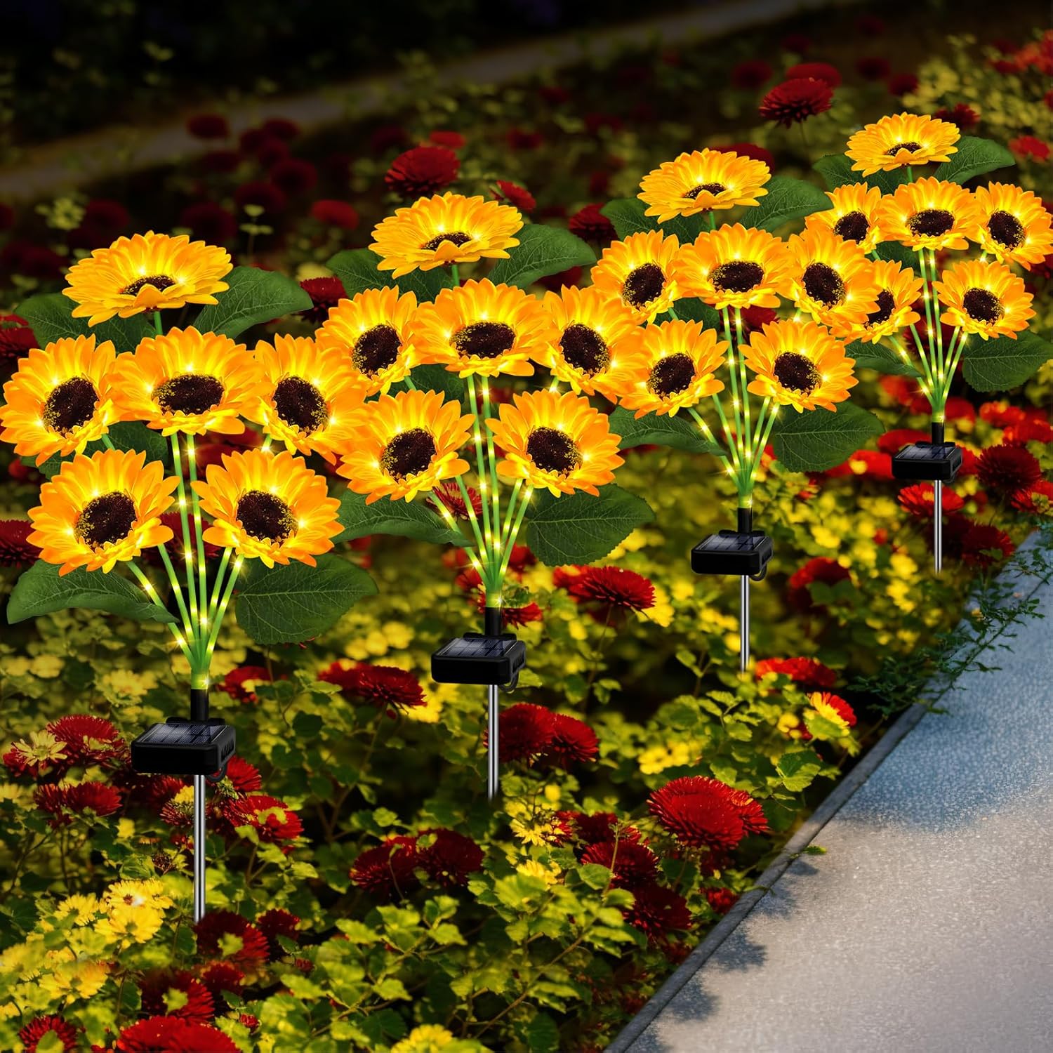 Solar Sunflower Lights with Lu - Landscape Spike Light incelemesi ve fiyatı