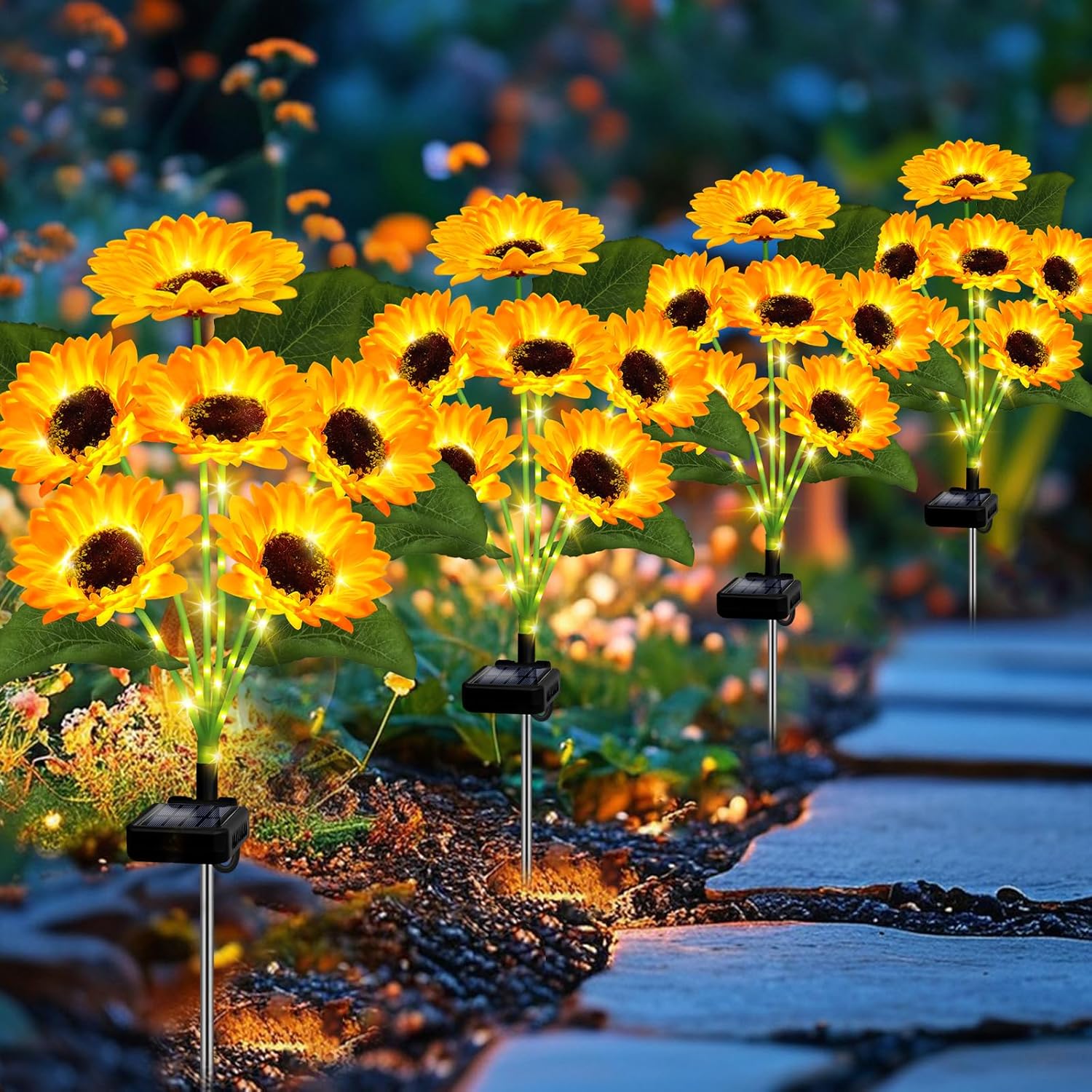 Solar Sunflower Lights with Lu - Landscape Spike Light incelemesi ve fiyatı