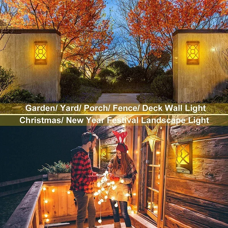 1/2/3/4Pcs 96LED Solar Flame L - Fire Torch Solar incelemesi ve fiyatı