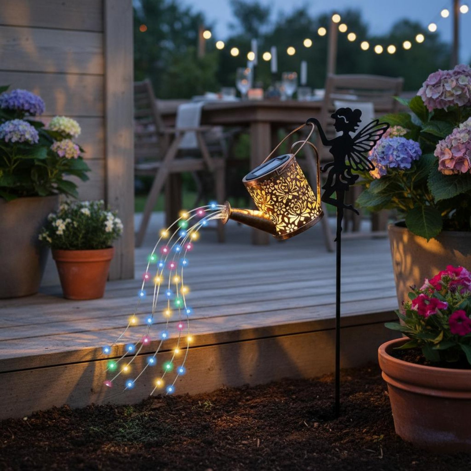 Solar Fairy Watering Can Light - Outdoor Lighting Patio incelemesi ve fiyatı