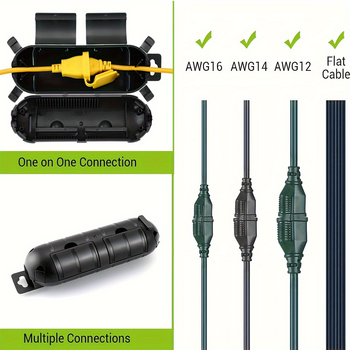 Extension Cord Plug Connection - Outdoor Lighting Socket incelemesi ve fiyatı