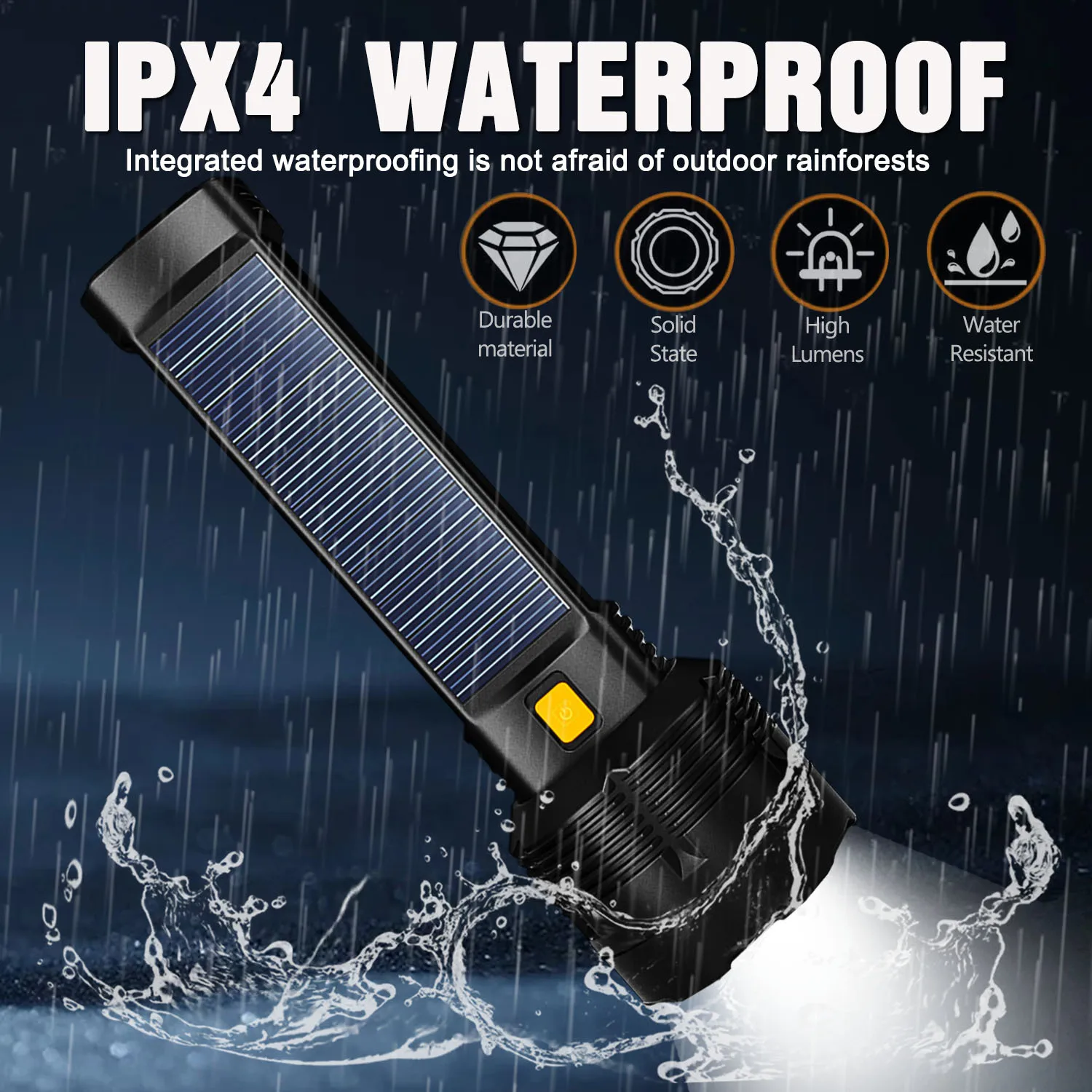 Solar-powered Flashlight Super - Fire Torch Solar incelemesi ve fiyatı