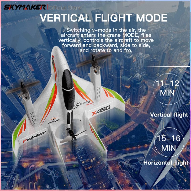 Wltoys XKS X450 RC Airplane 2. - Outdoor Lighting Socket incelemesi ve fiyatı