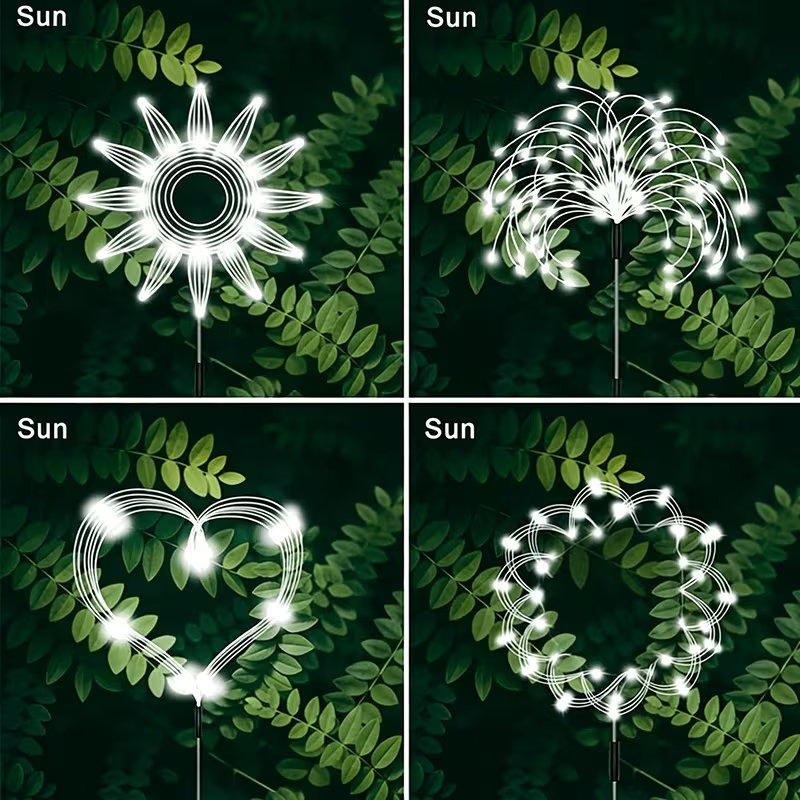 1/4pcs Waterproof Solar Firewo - Landscape Spike Light incelemesi ve fiyatı