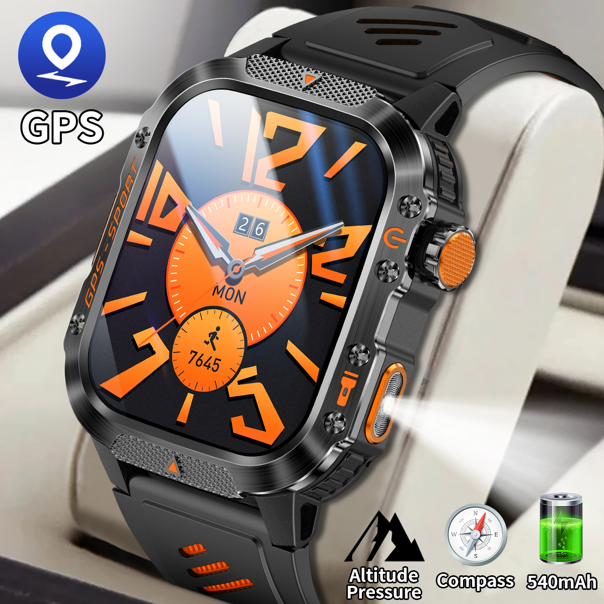 New GPS Smart Watch Bluetooth  - Outdoor Lighting Ip Rating incelemesi ve fiyatı