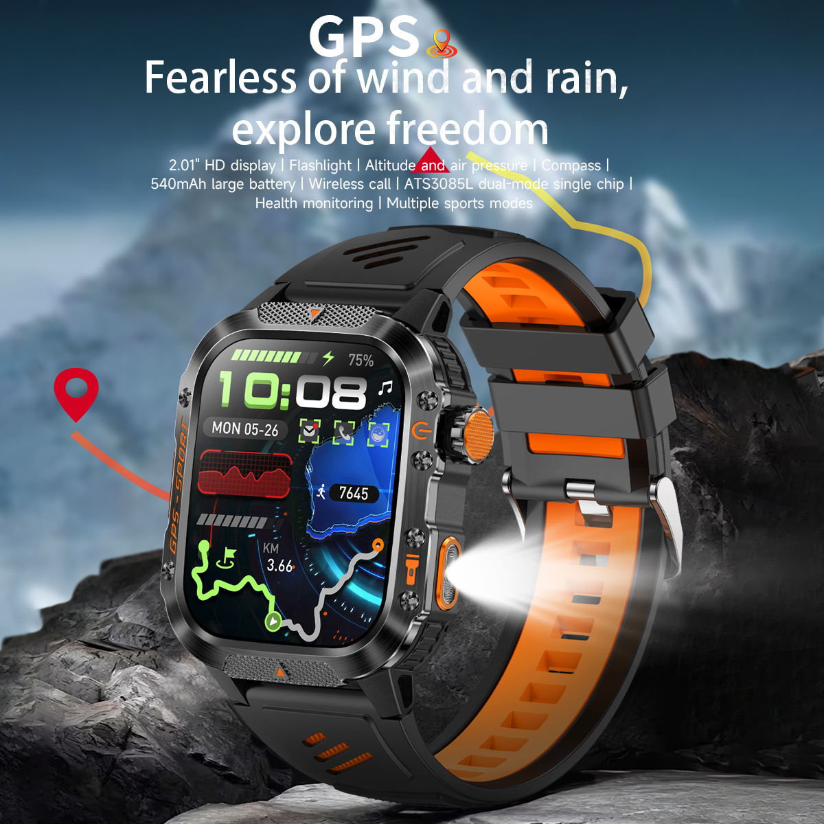 New GPS Smart Watch Bluetooth  - Outdoor Lighting Ip Rating incelemesi ve fiyatı