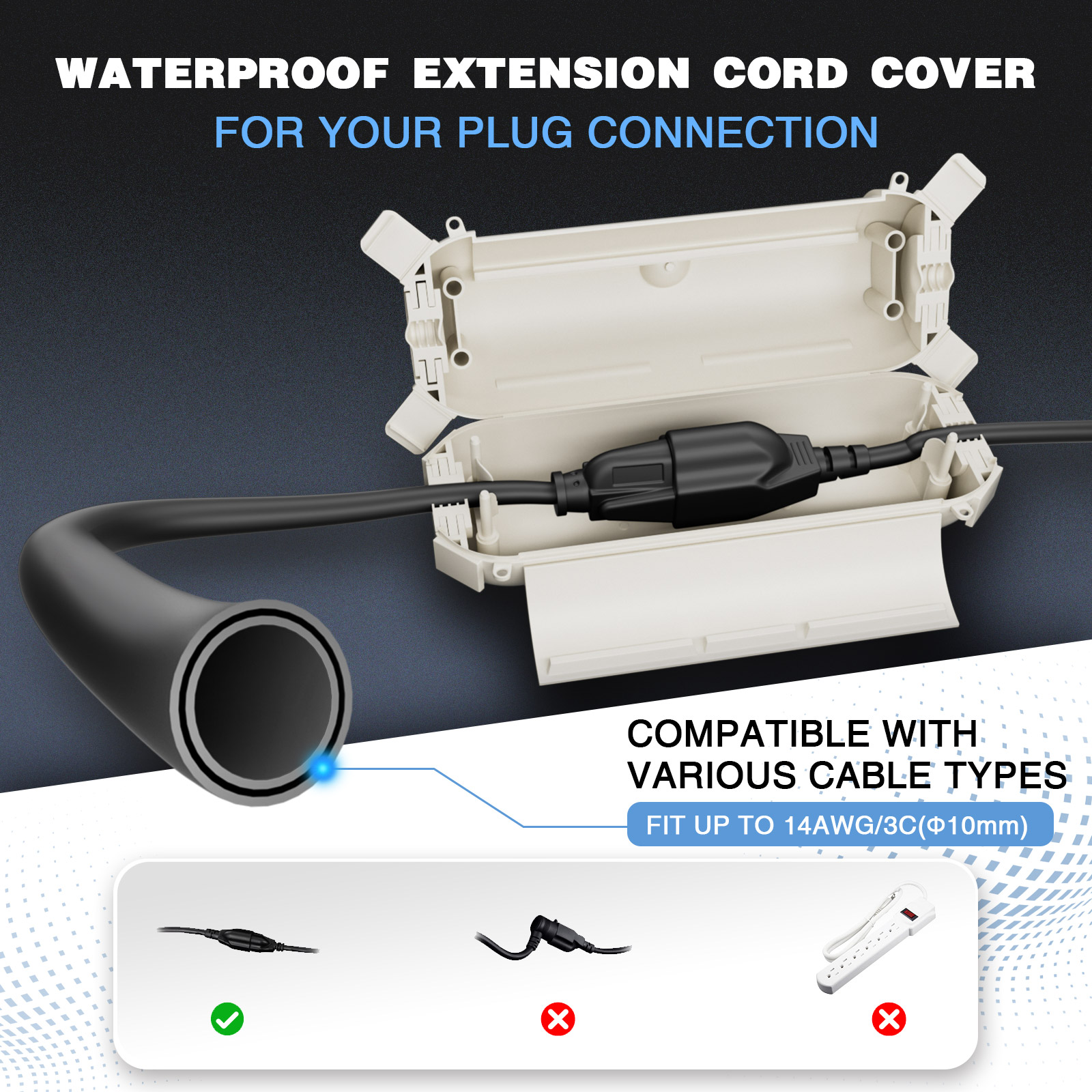 2 Pack Waterproof Outdoor Conn - Outdoor Lighting Socket incelemesi ve fiyatı