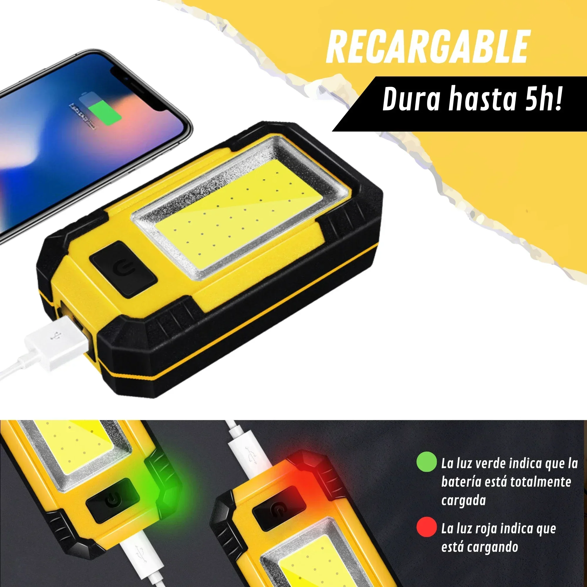 4000MaH Rechargeable Work Ligh - Outdoor Lighting Bollards incelemesi ve fiyatı
