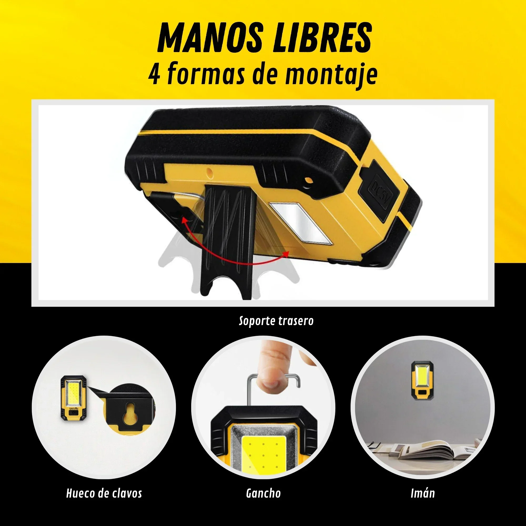 4000MaH Rechargeable Work Ligh - Outdoor Lighting Bollards incelemesi ve fiyatı