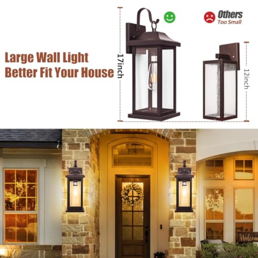 2-Pack 17 Inch Large Bronze Ou - Outdoor Lighting Bronze incelemesi ve fiyatı