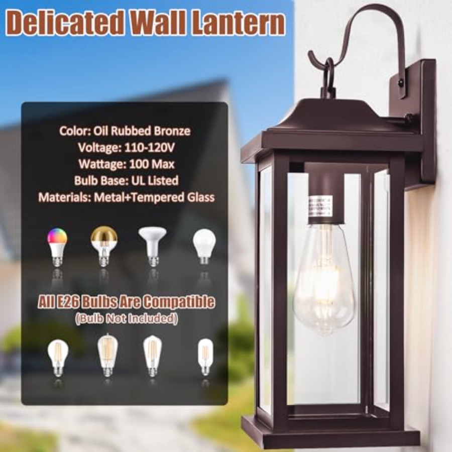 2-Pack 17 Inch Large Bronze Ou - Outdoor Lighting Bronze incelemesi ve fiyatı
