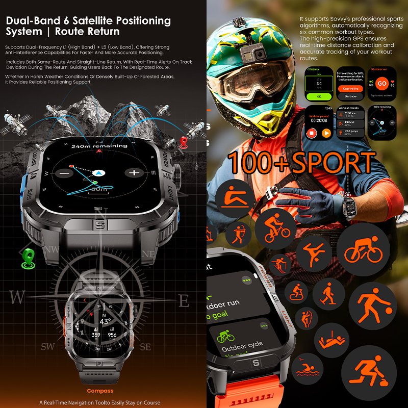 Outdoor GPS Smart Watch Compas - Outdoor Lighting Ip Rating incelemesi ve fiyatı