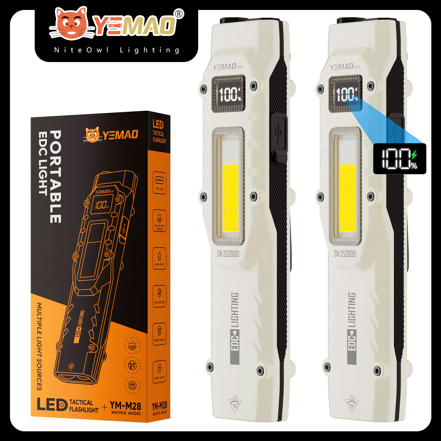 YEMAO M28 Super Bright EDC Fla - Outdoor Lighting B&Q incelemesi ve fiyatı